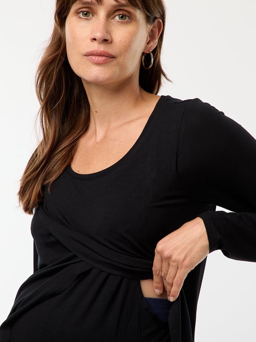 T-shirt de amamentação mesclado - Kiabi