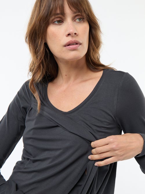 T-shirt de amamentação mesclado - Kiabi