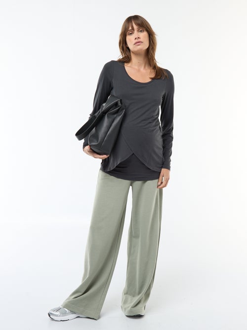 T-shirt de amamentação mesclado - Kiabi