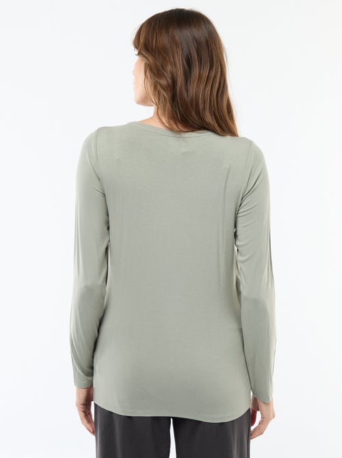 T-shirt de amamentação mesclado - Kiabi