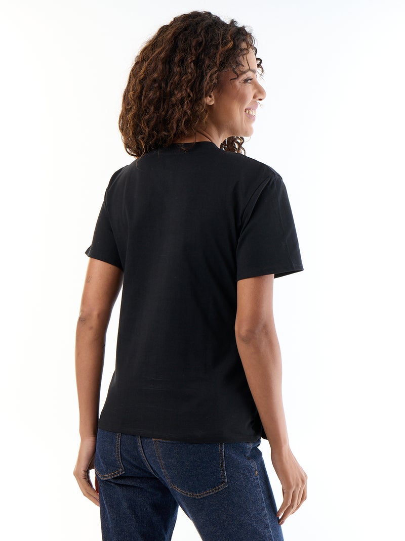 T-shirt de amamentação Preto - Kiabi