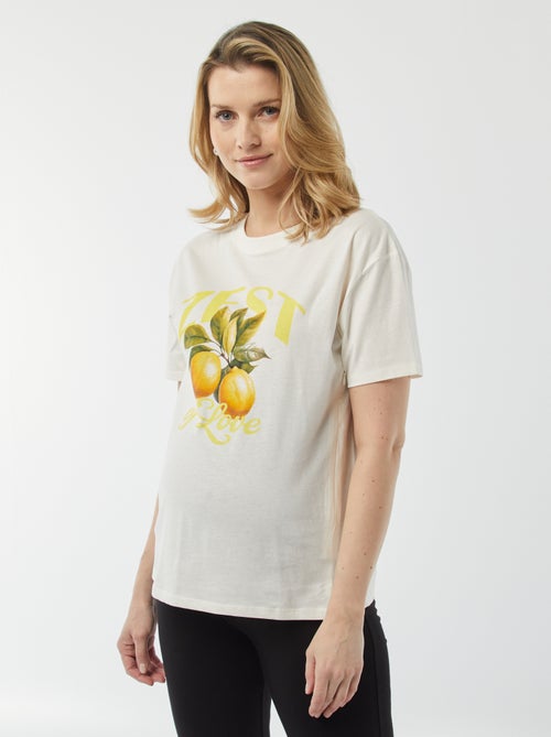 T-shirt de amamentar com estampado - Kiabi