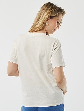 T-shirt de amamentar com estampado