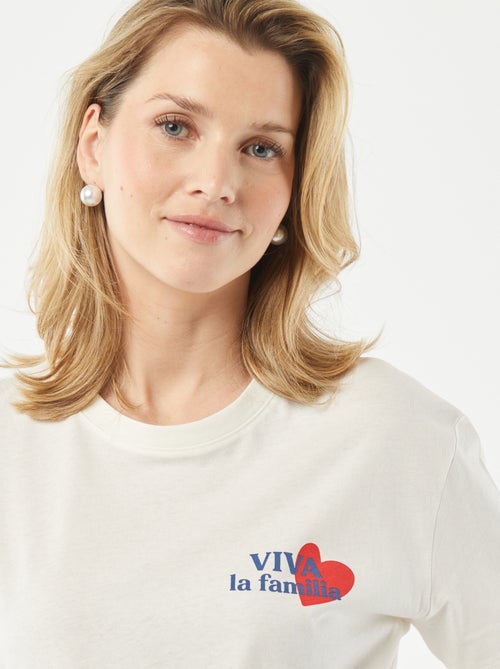 T-shirt de amamentar com estampado - Kiabi