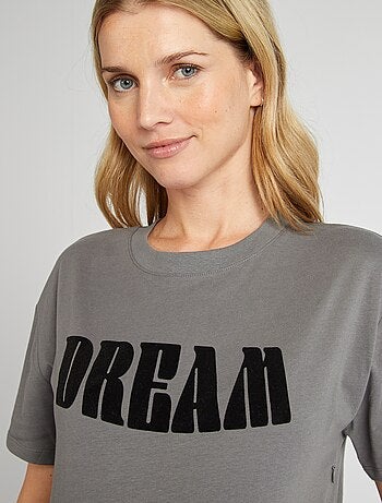 T-shirt de amamentar com estampado