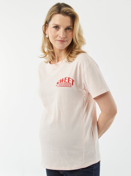 T-shirt de amamentar com estampado - Kiabi