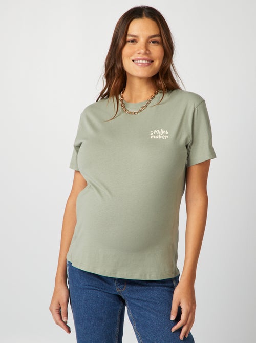 T-shirt de amamentar com estampado - Kiabi