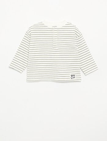 T-shirt de Baby Terry de manga comprida
