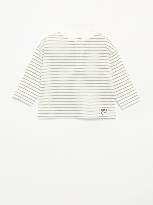 T-shirt de Baby Terry de manga comprida - Kiabi