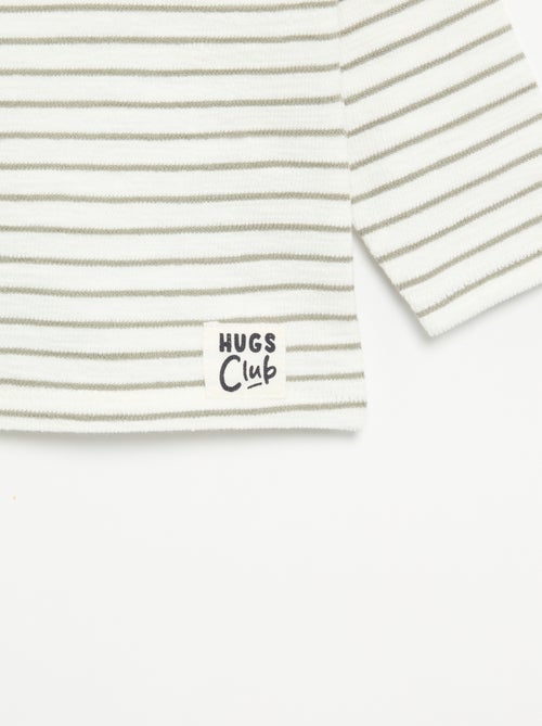 T-shirt de Baby Terry de manga comprida - Kiabi