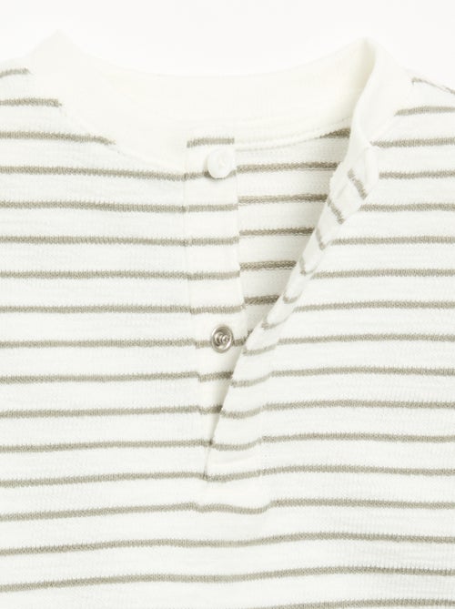 T-shirt de Baby Terry de manga comprida - Kiabi