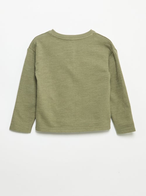 T-shirt de Baby Terry de manga comprida - Kiabi T-shirt de Baby Terry de manga comprida - Kiabi