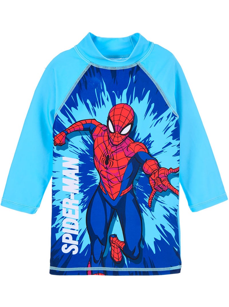 T-shirt de banho anti-uv spider-man azul menino | licença oficial Azul - Kiabi