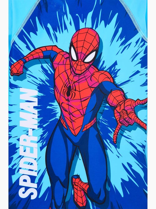T-shirt de banho anti-uv spider-man azul menino | licença oficial - Kiabi