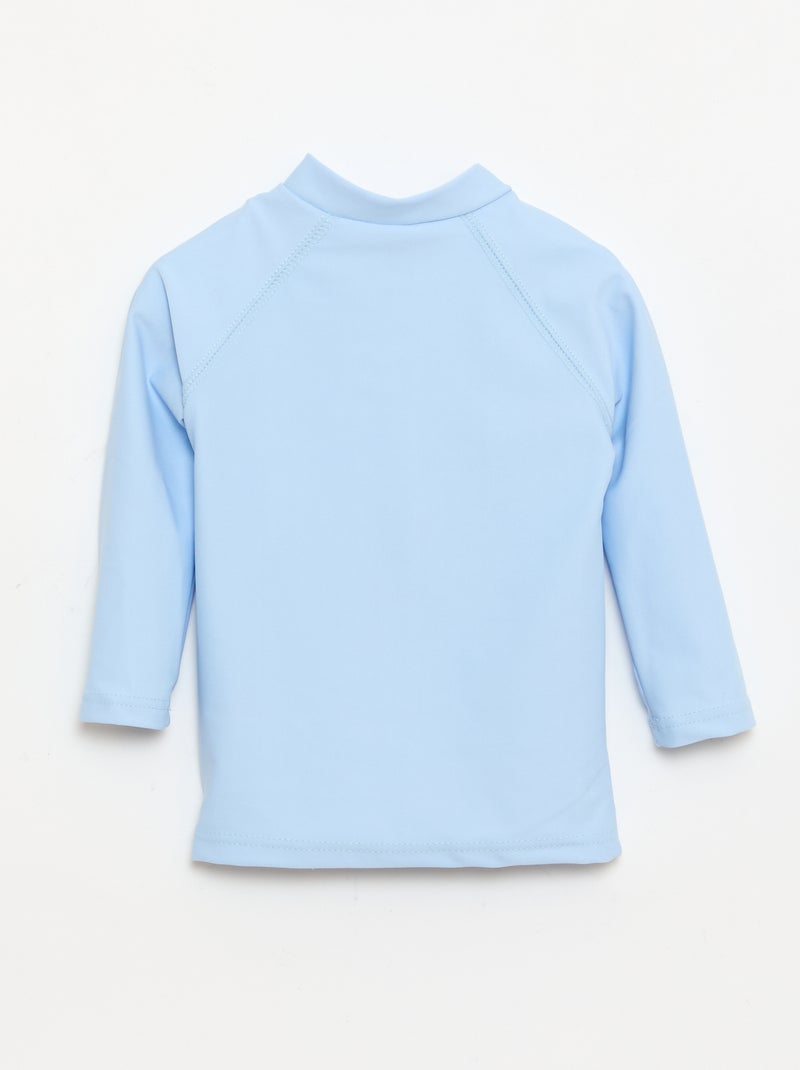 T-shirt de banho de manga comprida Azul - Kiabi