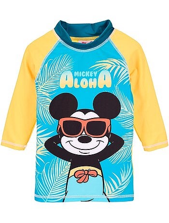 T-shirt de banho mickey mouse menino | licença oficial