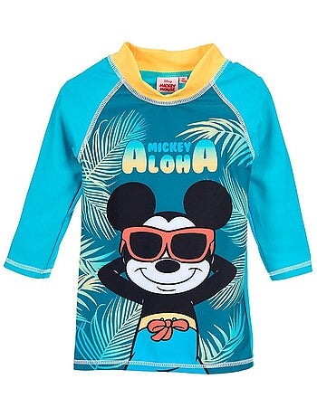T-shirt de banho mickey mouse menino | licença oficial