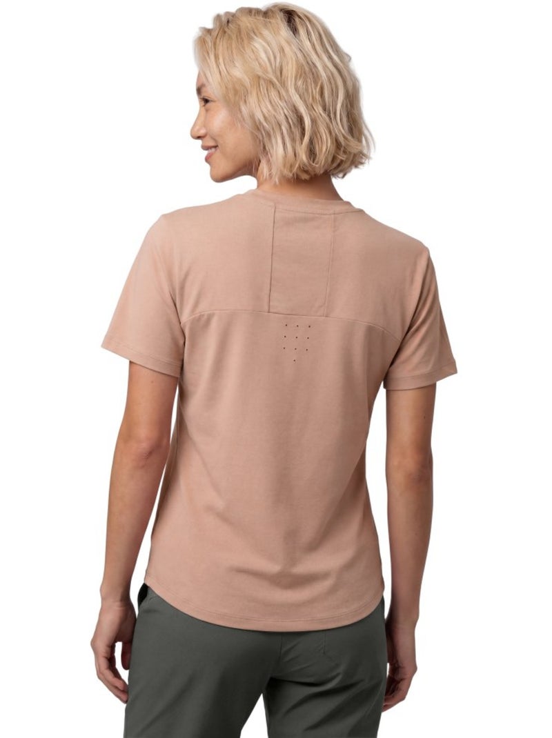 T-shirt de caminhada manga curta mulher Castanho - Kiabi