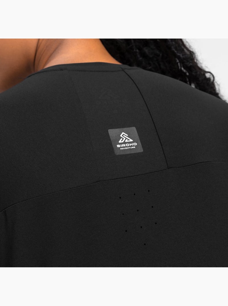 T-shirt de caminhada para mulher Preto - Kiabi