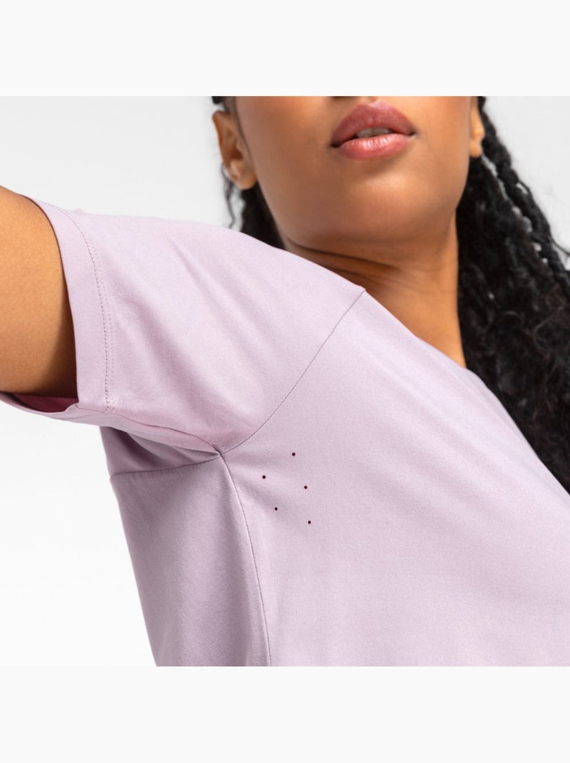 T-shirt de caminhada para mulher Roxo - Kiabi