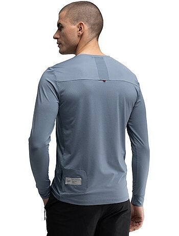 T-shirt de ciclismo gravel de manga comprida para homem