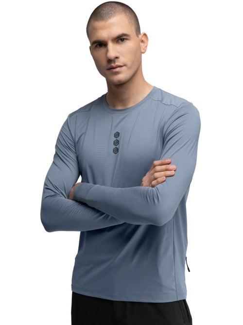 T-shirt de ciclismo gravel de manga comprida para homem - Kiabi