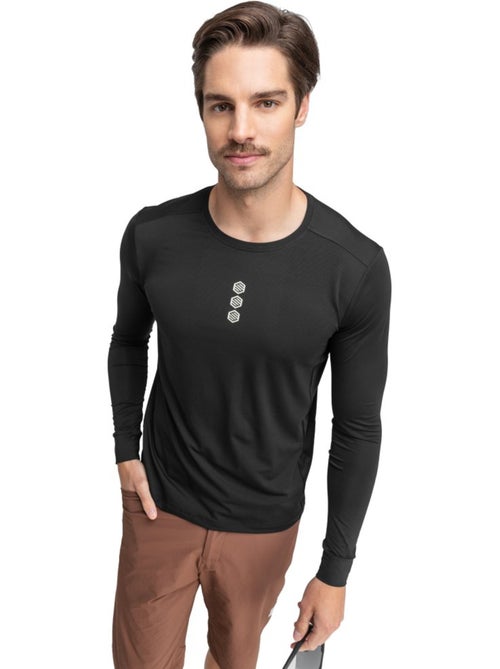 T-shirt de ciclismo gravel de manga comprida para homem - Kiabi