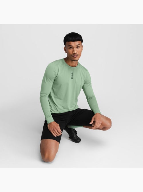 T-shirt de ciclismo gravel de manga comprida para homem - Kiabi