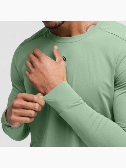 T-shirt de ciclismo gravel de manga comprida para homem - Kiabi