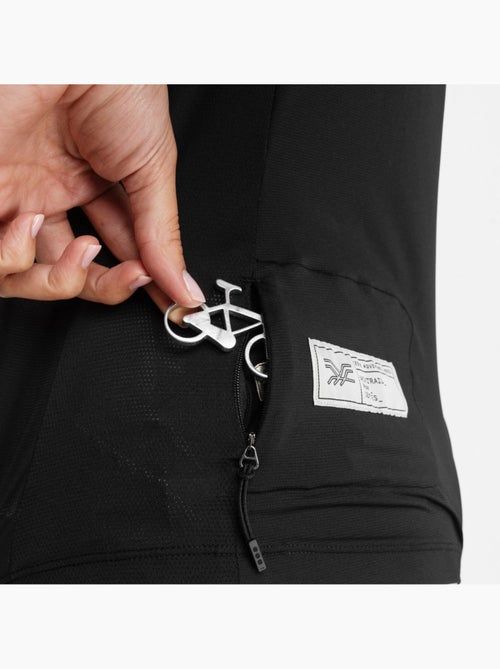 T-shirt de ciclismo gravel de manga comprida para mulher - Kiabi