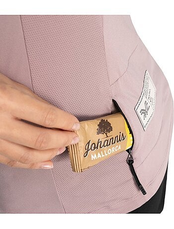 T-shirt de ciclismo gravel de manga comprida para mulher