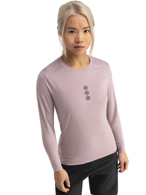 T-shirt de ciclismo gravel de manga comprida para mulher - Kiabi