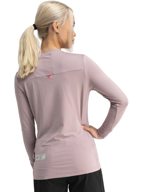 T-shirt de ciclismo gravel de manga comprida para mulher - Kiabi