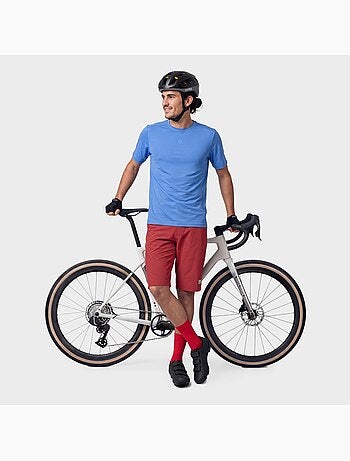 T-shirt de ciclismo gravel homem