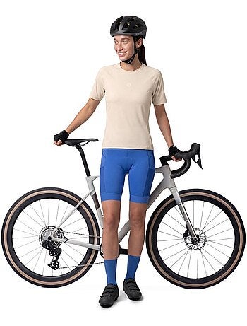 T-shirt de ciclismo gravel mulher