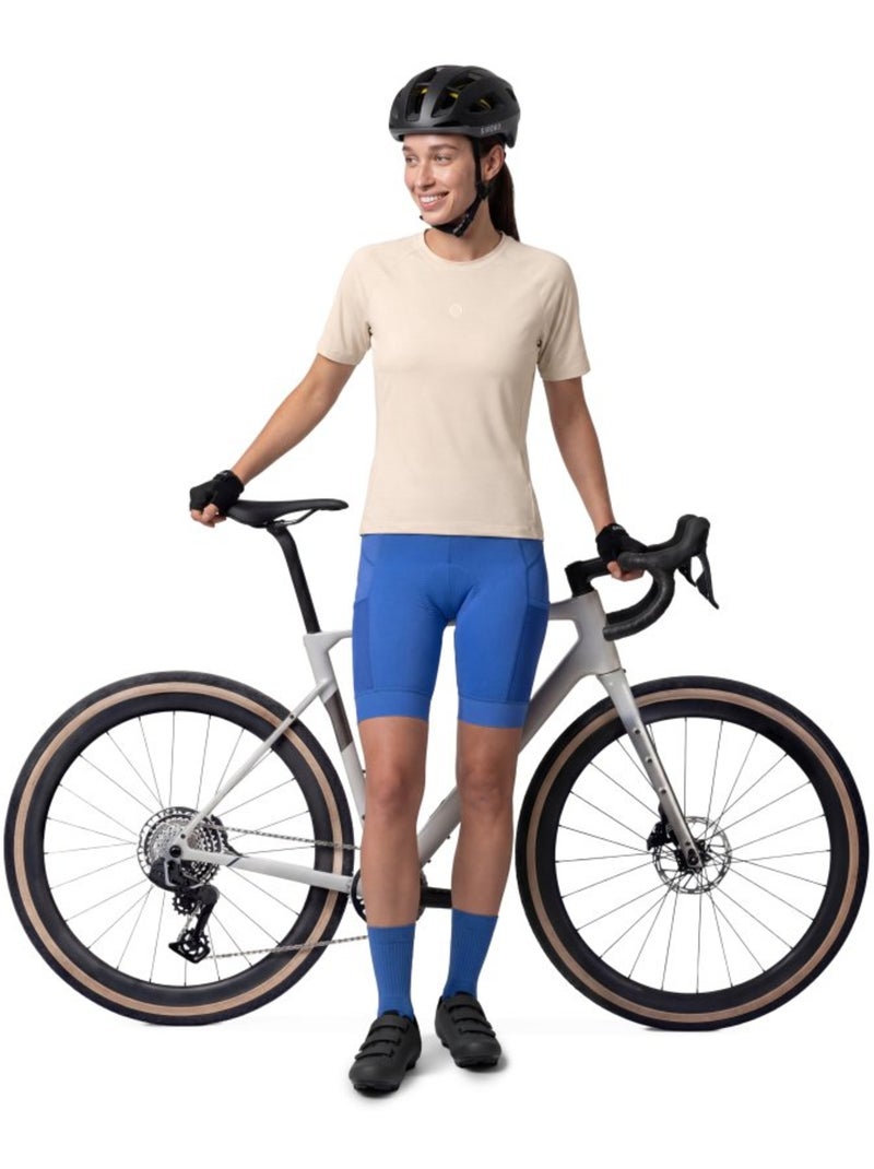 T-shirt de ciclismo gravel mulher Bege - Kiabi