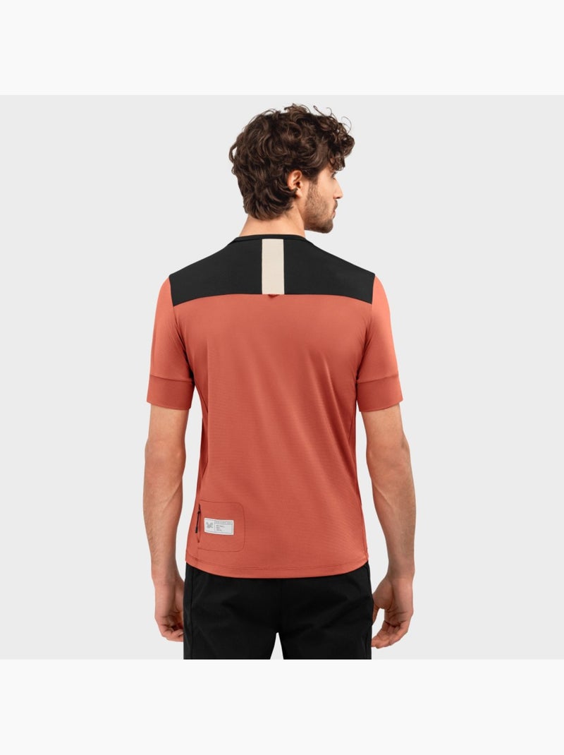 T-shirt de ciclismo gravel para homem Bege-argila - Kiabi