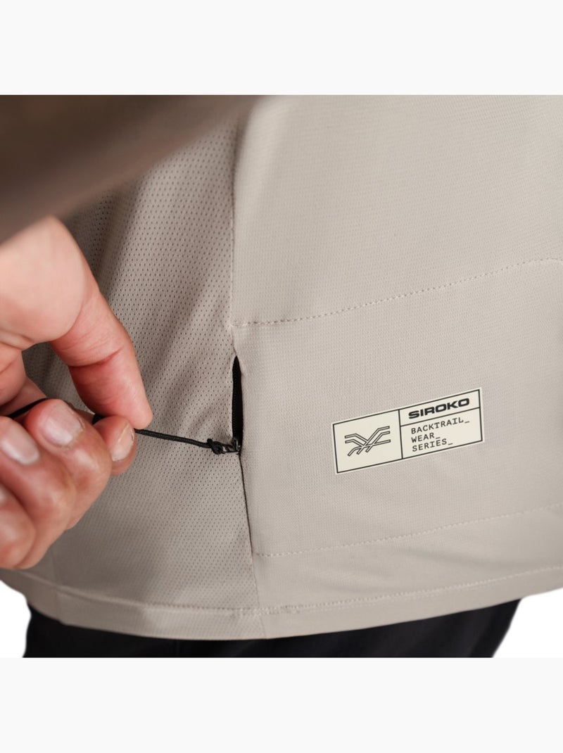 T-shirt de ciclismo gravel para homem Bege - Kiabi
