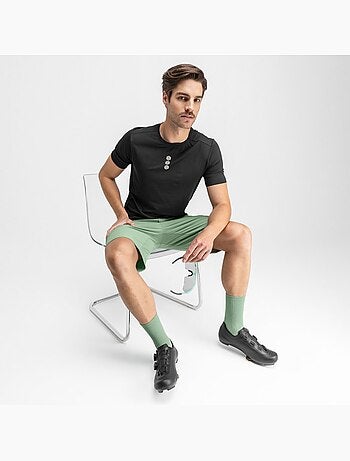T-shirt de ciclismo gravel para homem