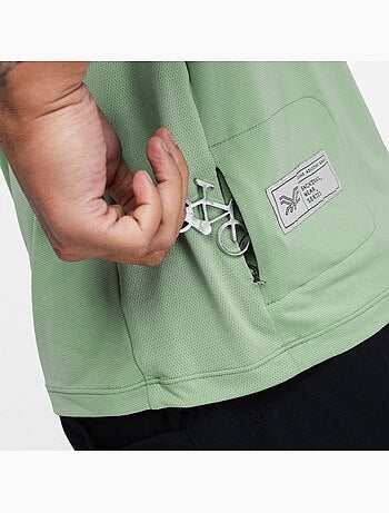 T-shirt de ciclismo gravel para homem