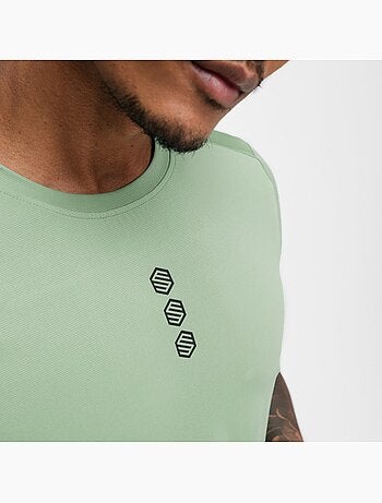 T-shirt de ciclismo gravel para homem