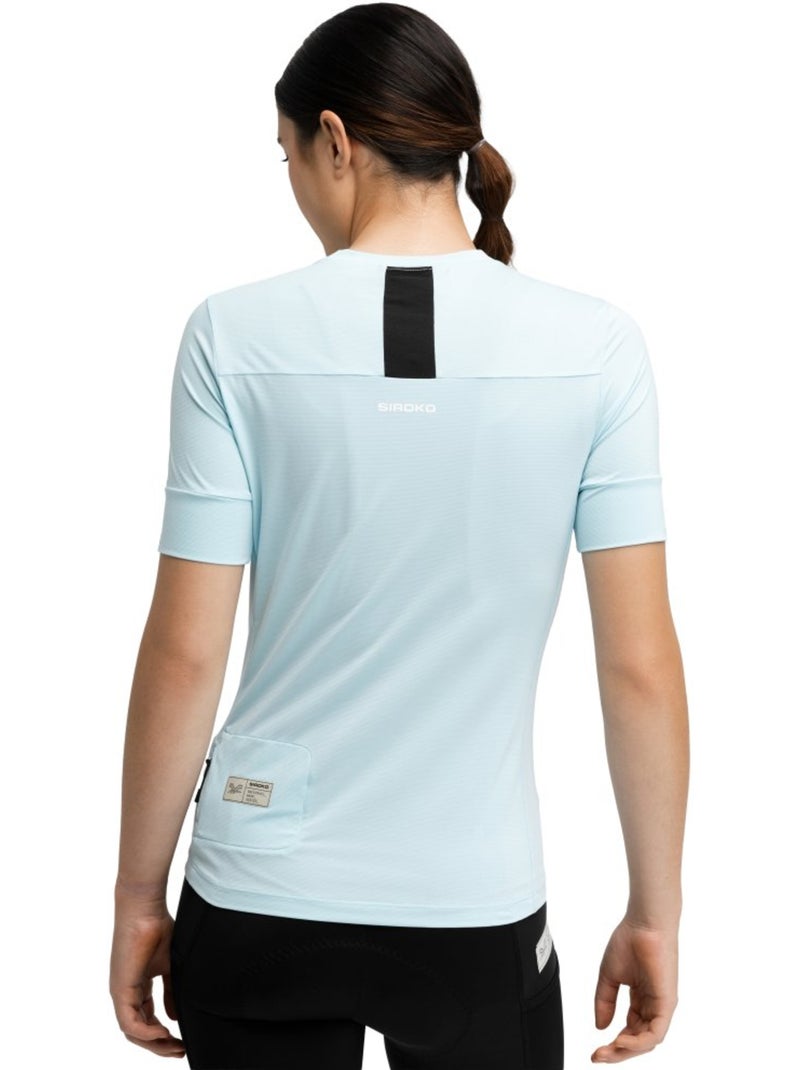 T-shirt de ciclismo gravel para mulher Azul - Kiabi