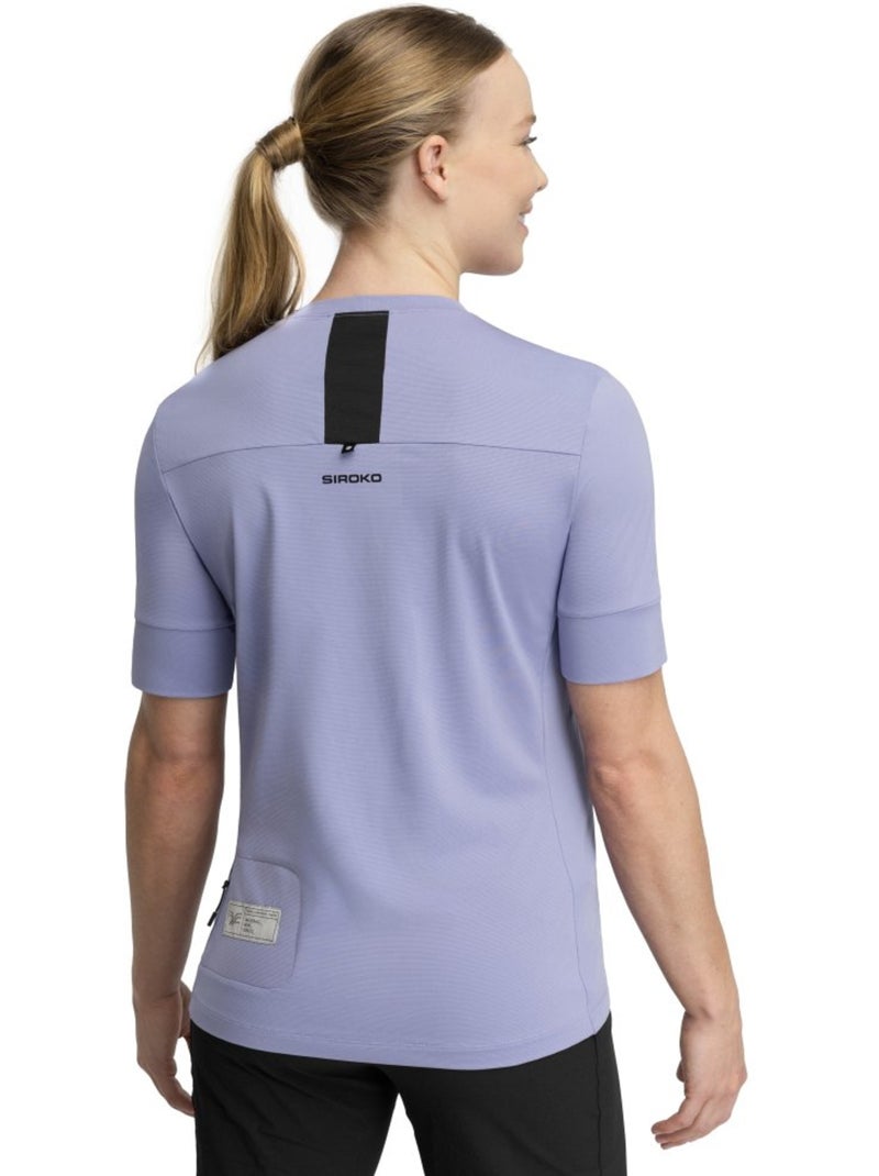 T-shirt de ciclismo gravel para mulher Roxo - Kiabi
