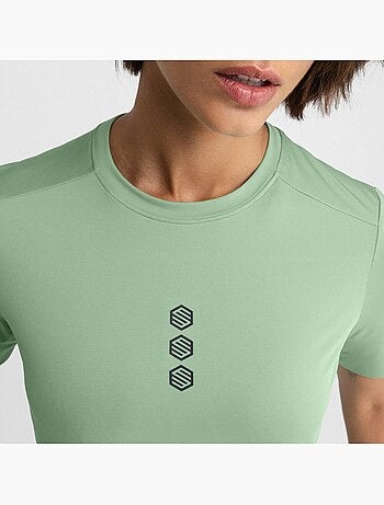 T-shirt de ciclismo gravel para mulher