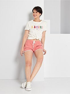 T-shirt de conceção ecológica 'amour' - Kiabi