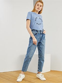 T-shirt de conceção ecológica com estampado - Kiabi