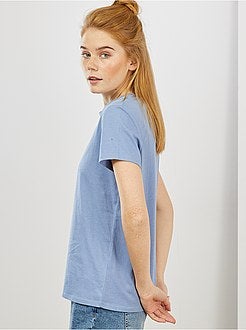 T-shirt de conceção ecológica com estampado - Kiabi