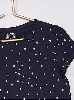 T-shirt de conceção ecológica com estampado - Kiabi