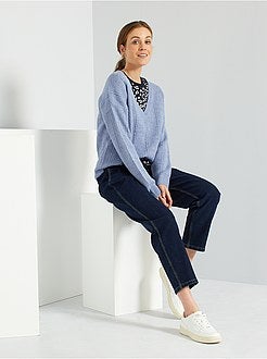 T-shirt de conceção ecológica com estampado 'flores' - Kiabi