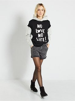 T-shirt de conceção ecológica com mensagem - Kiabi